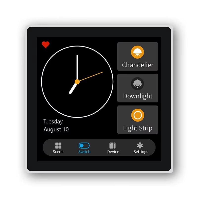 FUERS T3E Smart Control Panel Switch Smart Home Automation System Tuya Switch Scene Panel Intelligent Home Touch Screen Zigbee